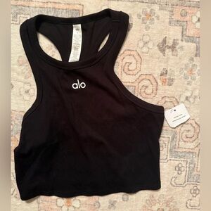 ALO Yoga Black Sleeveless Aspire Tank Top Medium NWT